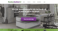 Desktop Screenshot of keukenaanbod.nl